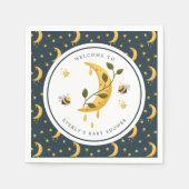 Serviette En Papier Baby shower de miel céleste Bumblebee Moon (Devant)