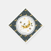 Serviette En Papier Baby shower de miel céleste Bumblebee Moon (Coin)