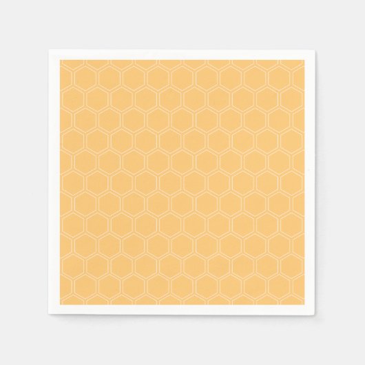 Serviette En Papier Baby shower de Motif de nid d'abeille (Devant)