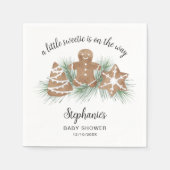 Serviette En Papier Baby shower de Noël (Devant)