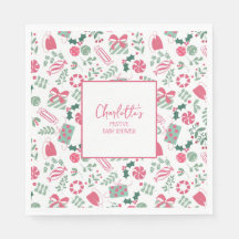 Baby shower de Noël festif