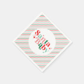 Serviette En Papier baby shower de Noël père Noël Baby (Coin)