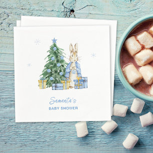 Serviette En Papier Baby shower de Noël Peter Rabbit