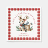 Serviette En Papier Baby shower de Noël Reindeer (Devant)