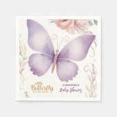 Serviette En Papier Baby shower de papillon Boho (Devant)