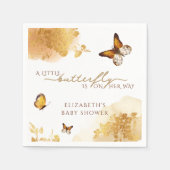 Serviette En Papier Baby shower de papillon Boho (Devant)