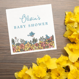 Serviette En Papier Baby shower de Pâques du printemps