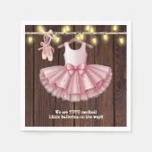 Serviette En Papier Baby shower de Parties scintillant Rustique Little (Devant)