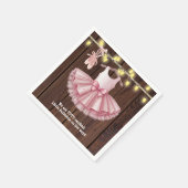 Serviette En Papier Baby shower de Parties scintillant Rustique Little (Coin)