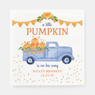 Serviette En Papier Baby Shower de Petit Citrouille Bleu