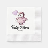 Serviette En Papier Baby shower de pingouin (Devant)