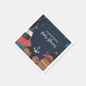 Serviette En Papier Baby shower de pirates marins (Coin)
