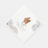Serviette En Papier Baby shower de poulet (Coin)