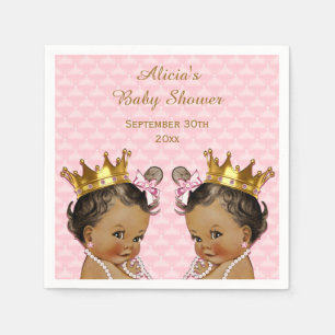 Serviette En Papier Baby shower de princesse Twins Quilted ethnique