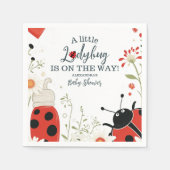 Serviette En Papier Baby shower de printemps Little Ladybug (Devant)