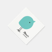 Serviette En Papier Baby shower de serviette de bébé moderne du milieu (Coin)