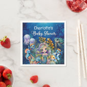 Serviette En Papier Baby shower de sirène (En situation)