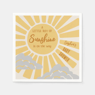 Serviette En Papier Baby shower de soleil Boho