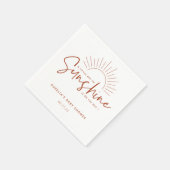 Serviette En Papier Baby shower de soleil Boho (Coin)