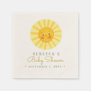 Serviette En Papier Baby shower de soleil très agréable serviettes