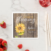 Serviette En Papier Baby shower de tournesol (En situation)