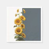 Serviette En Papier Baby shower de tournesol bleu (Devant)