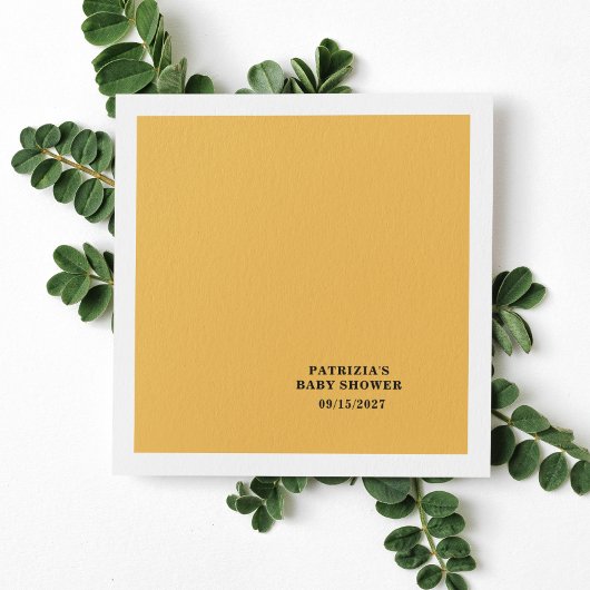 Serviette En Papier Baby shower de tournesol d'automne