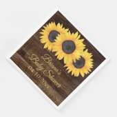 Serviette En Papier Baby shower de tournesols dîner Napkin (Coin)
