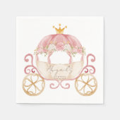 Serviette En Papier Baby shower de transport Princess Blush (Devant)