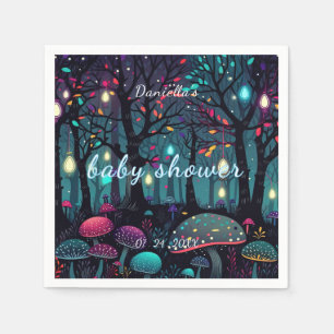 Serviette En Papier Baby shower de vaporisateur d'Imaginaire Floral pe