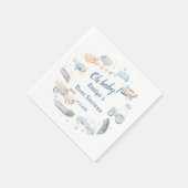 Serviette En Papier Baby shower de voitures de transport pour bébé gar (Coin)