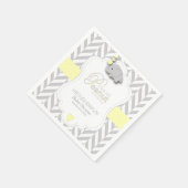 Serviette En Papier Baby shower d'éléphant d'arachide douce (Coin)