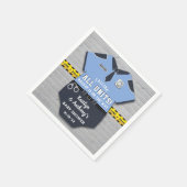Serviette En Papier Baby shower des agents de police (Coin)
