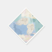 Serviette En Papier Baby shower des ailes du ciel (Coin)