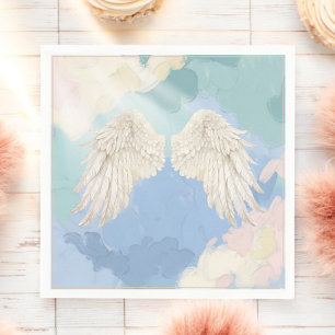 Serviette En Papier Baby shower des ailes du ciel