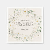 Serviette En Papier Baby shower des animaux de ferme Meadow Friends (Devant)