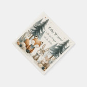Serviette En Papier Baby shower des bois (Coin)
