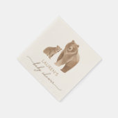 Serviette En Papier Baby shower des bois (Coin)