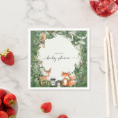 Serviette En Papier Baby shower des bois (En situation)