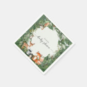 Serviette En Papier Baby shower des bois (Coin)