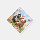 Serviette En Papier Baby shower des Cochons de Guinée (Coin)