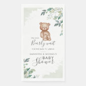 Serviette En Papier Baby shower des couples Feuilles de l'Eucalyptus (Devant)