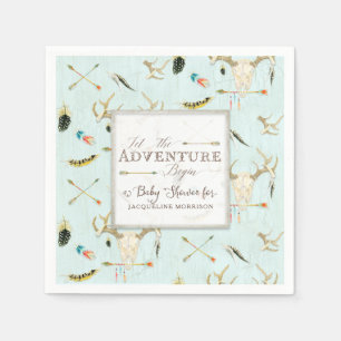 Serviette En Papier Baby shower des garçons de la tribu des Boho Deer