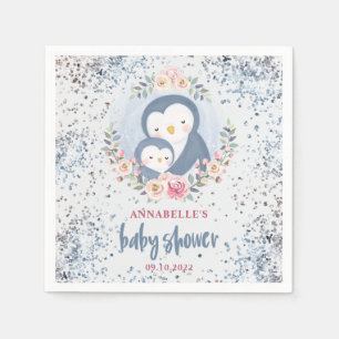 Serviette En Papier Baby shower des garçons de Penguin