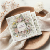 Serviette En Papier Baby shower des papillons Fleurs sauvages Boho