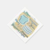 Serviette En Papier Baby shower des plongeurs (Coin)