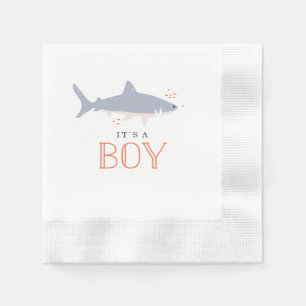 Serviette En Papier Baby shower d'espèce marine