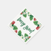 Serviette En Papier Baby shower d'été aux fraises (Coin)