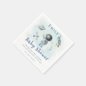 Serviette En Papier Baby shower d'étoiles pour bébé astronaute spatial (Coin)