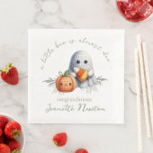 Serviette En Papier Baby shower d'Halloween Crochet couette (En situation)